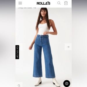 Rolla’s Sailor Jeans— size 26 NWT
